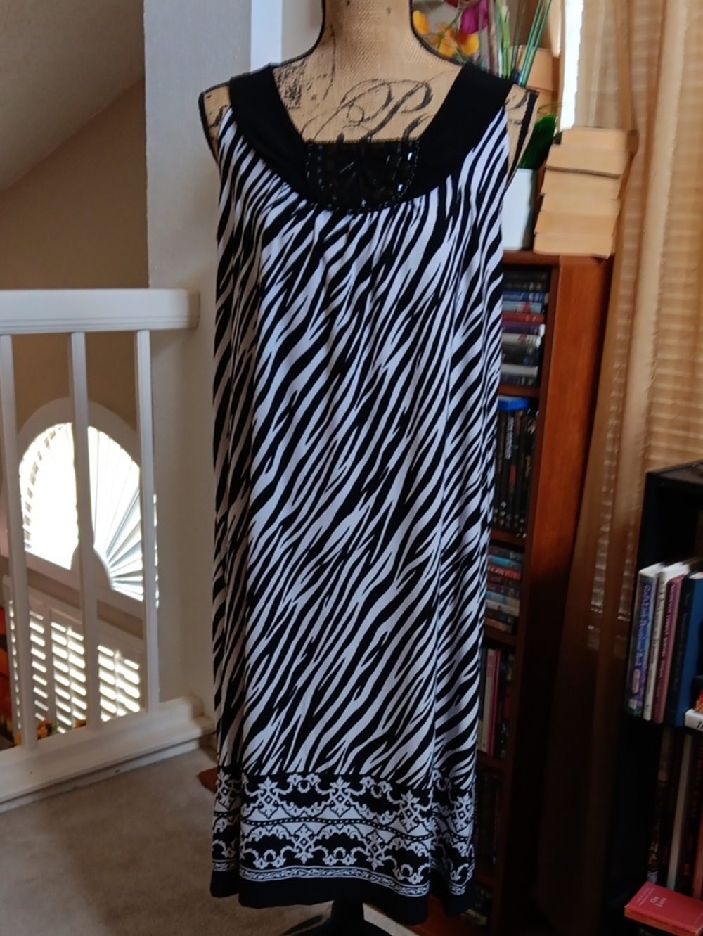 Elementz Black and White Zebra Print Dress